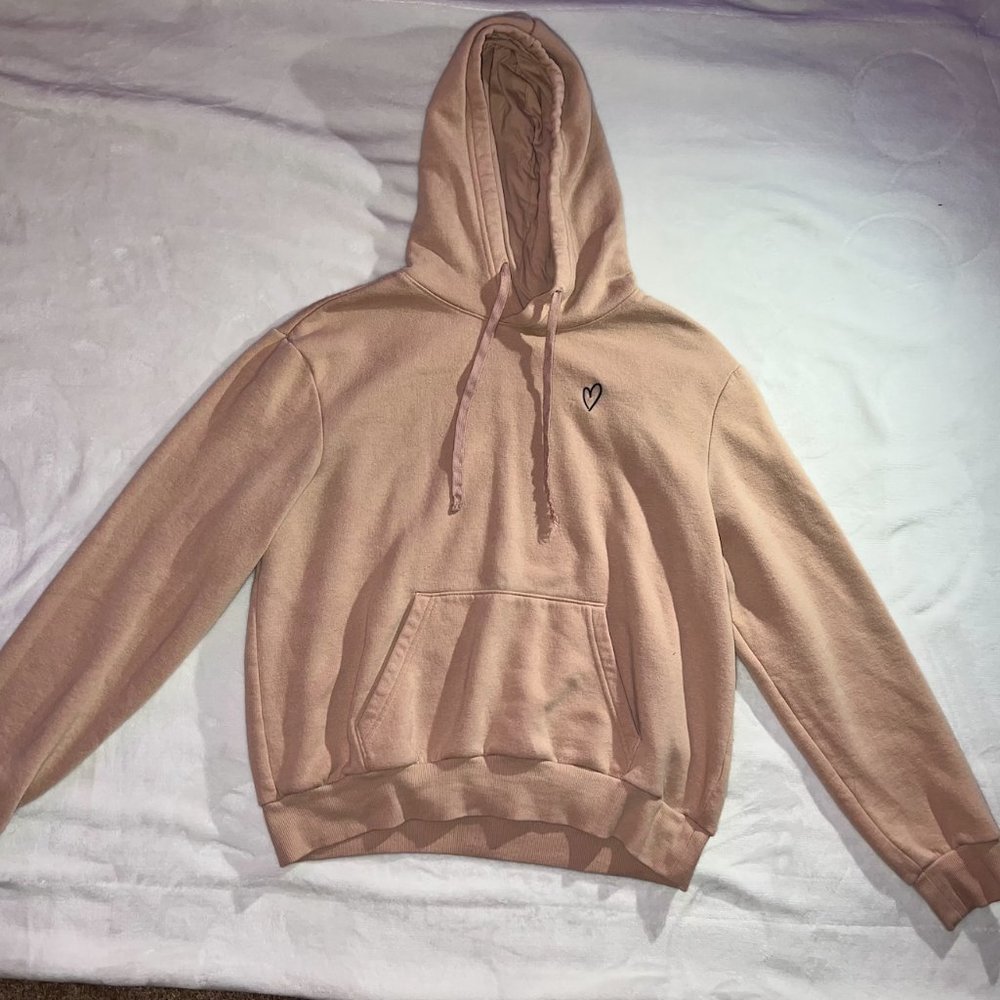 H&M Medium Pink Heart Hoodie